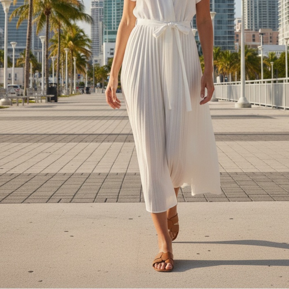 Zara Elegant White Maxi Dress - Picture 3 of 8